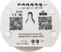 Smart UFO LED Controller DC 12V 24V 48V RGB WS2811 WS2812B Addressable Magic LED Strip Light WiFi Bluetooth APP Dimmer