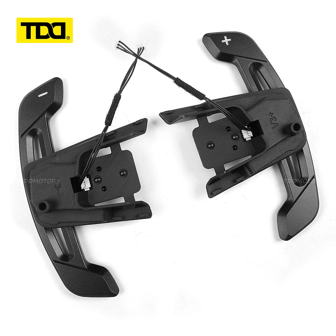 TDD Car Carbon Fiber Magnetic Paddle Shifters For Volkswagen VW Golf R MK7 MK7.5 Scirocco Steering Wheel Shift Paddles Extension image 3