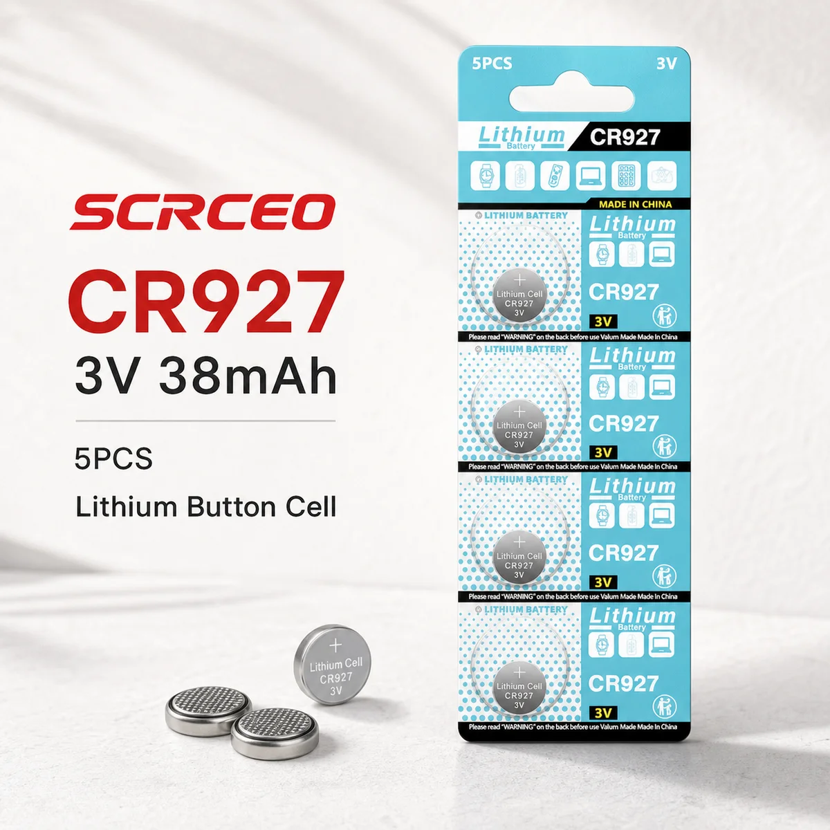 Lithium Coin Cell Battery CR927 3V DL927 BR927 BR927-1W CR927-1W for Watch Clock Remote Control Toy Laser Light