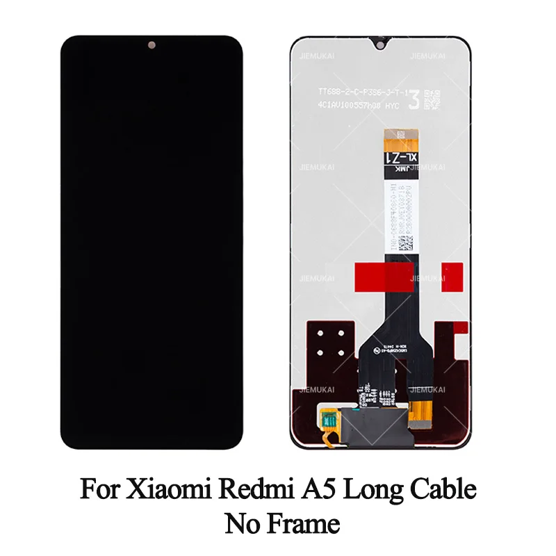 Écran LCD Et Vitre Tactile Avec Châssis Redmi A5 4G  25028PC03G 25028rn03a 25028rn03i Lcd Display Touchscreen Frame 56000100c3z00 Black
