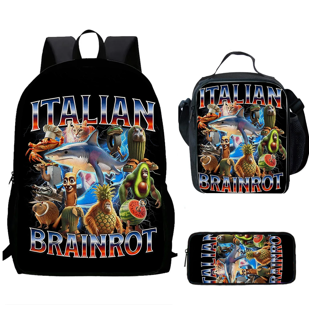 Рюкзак I-Italian Brainrot с принтом 1/3 шт.