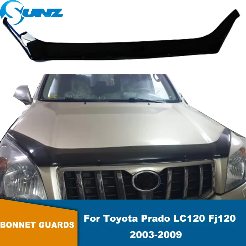 

Bonnet Scoop Hood Guard For Toyota Prado Land Cruiser LC120 Fj120 2003 2004 2005 2006 2007 2008 2009 Tinted Guard Bug Deflector