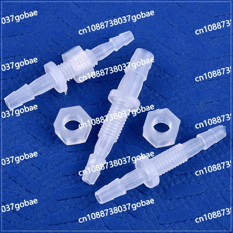 5~200Pcs M6~M10 Thread Hex Nut To 3~8mm PP Pagoda Direct Connectors Aquarium Tank Air Pump Adapter Irrigation System Hose Joints
