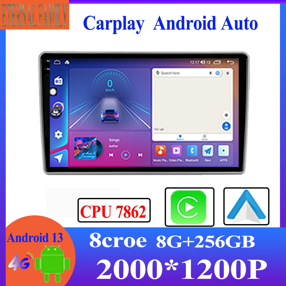 Car Radio Carplay Android Player For GAZ Gazelle Busines 2010 - 2021 Navigation GPS Android Auto Video DSP 4G Wifi No 2din DVD