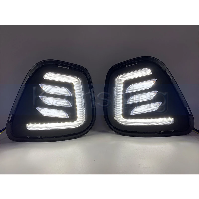 Kamshing 1 Set Modifying LED Daytime Running Light DRL For Changan Eado Plus 2020-2022 Front Fog Light Fog Lamp Daytime Light