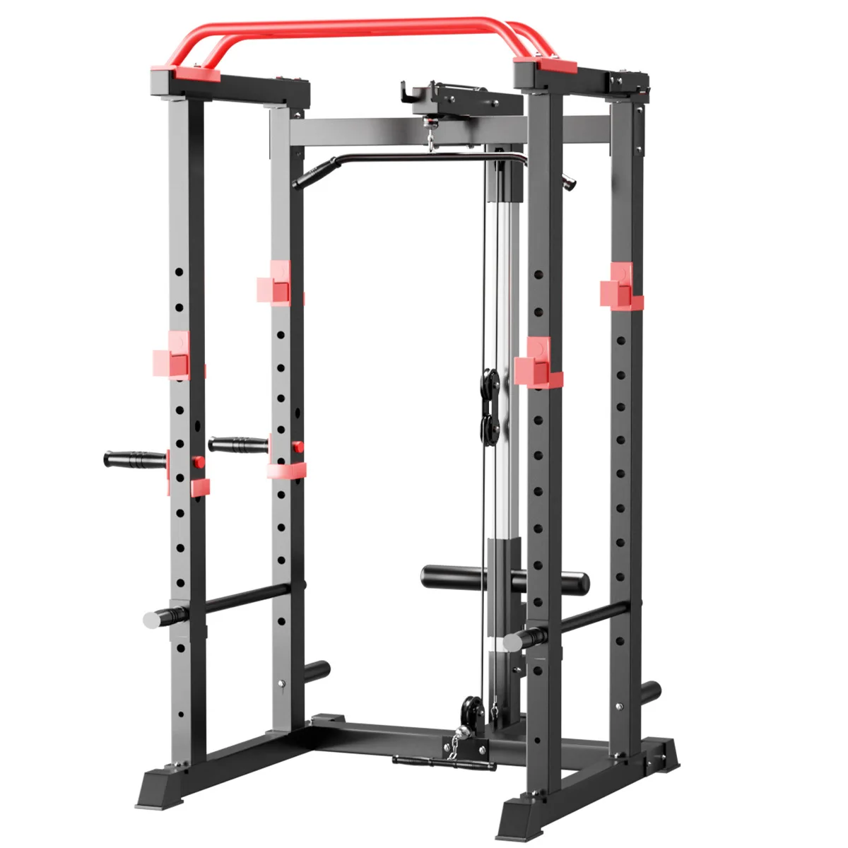 Power Squat Rack Steel Home Use Multi-Functional Fitness Equipment Bench Press Legs & Hamstrings Training Framepromote sales