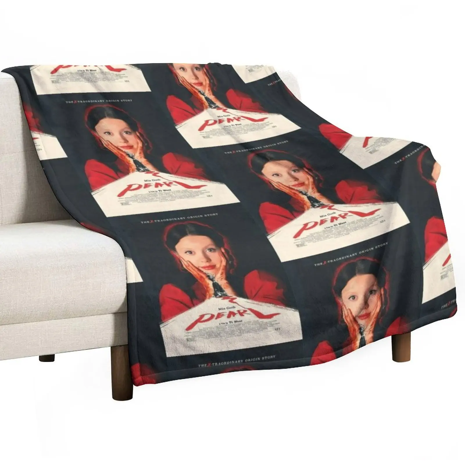 

mia goth movie Throw Blanket Cute Blanket Plaid Bed covers Personalized Gift