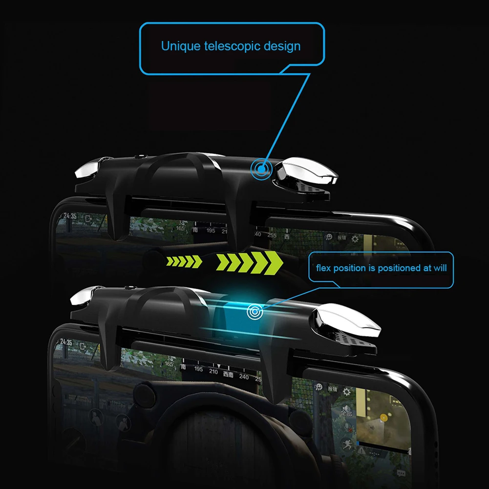 وحدة تحكم ألعاب G5 للهاتف المحمول لـ PUBG Gaming Trigger Shooter Aim Fire Button عصا تحكم قابلة للسحب لهواتف Android iOS #3