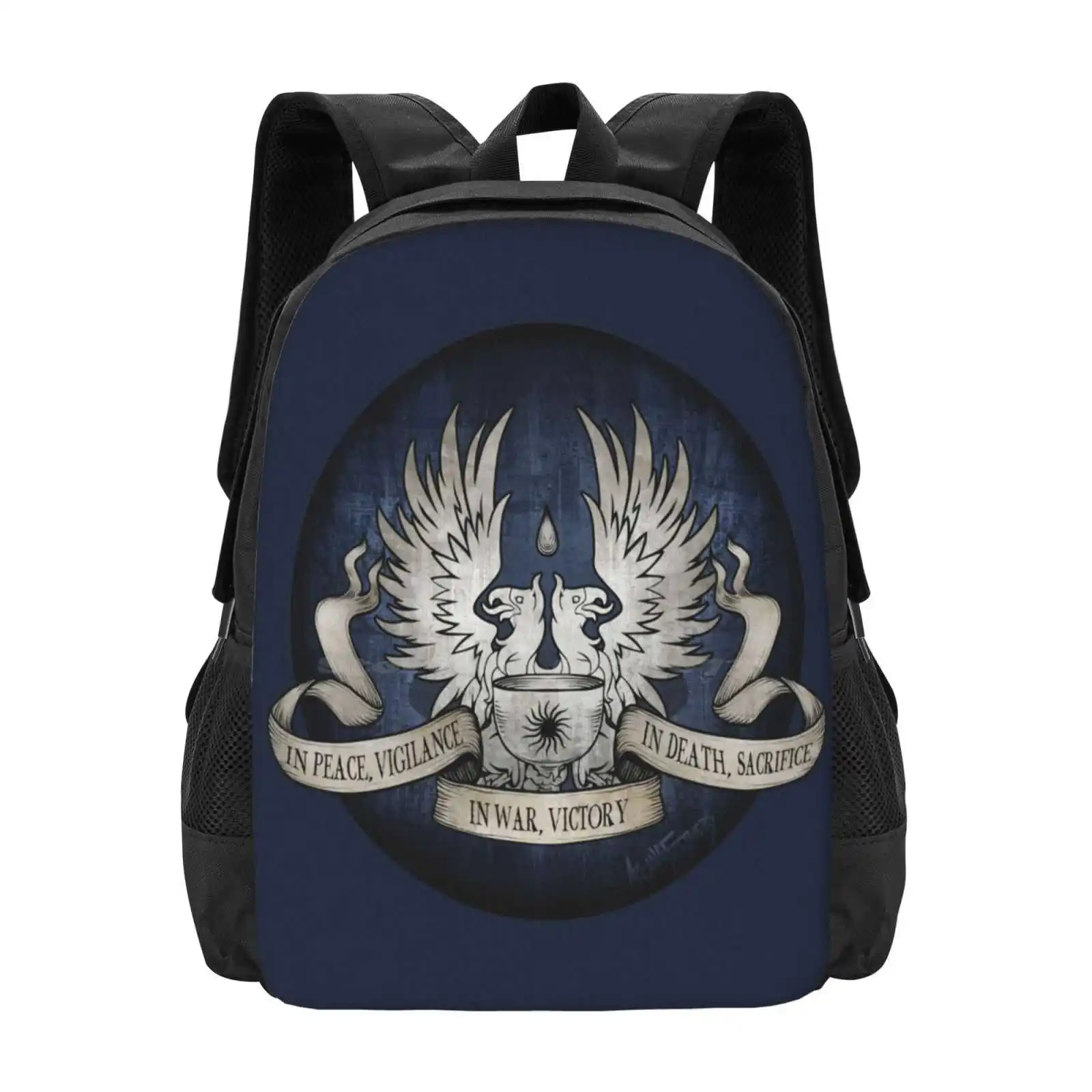 Dragon Age : Grey Warden Rite Hot Sale Backpack Fashion Bags Dragon Age Origins Hero Of Ferelden The Warden Blue Griffons