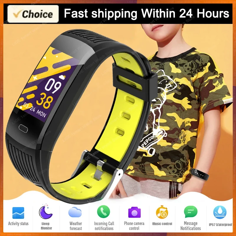 FOXBOX Waterproof Smart Bracelet Fitness Tracker Smart Watches Fitness Bracelet Sports Bluetooth Smartband For Men Women LIGE