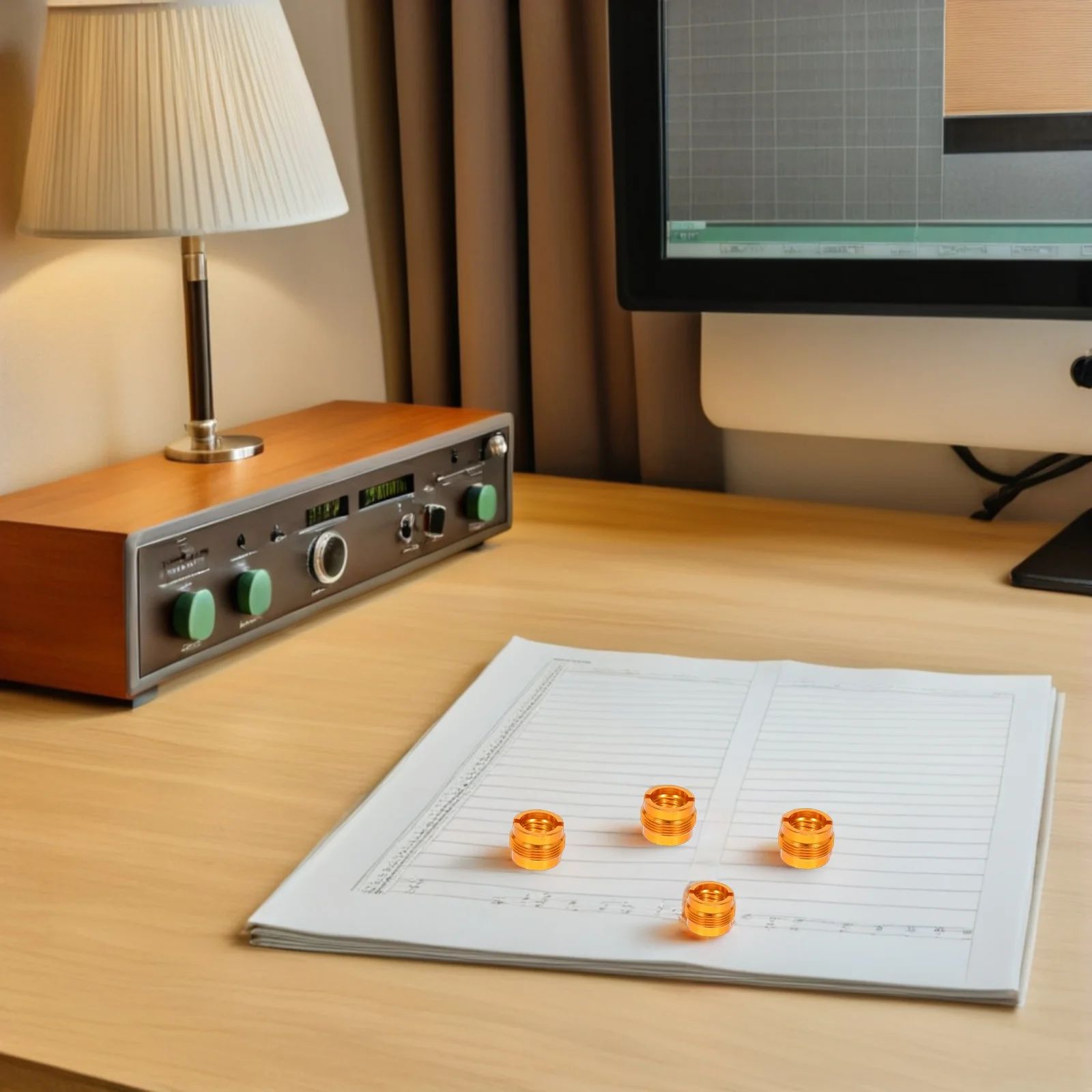 

6 Pcs Mic Stand Connector Screw Converter Mount Adapter Clip Threaded Holder Nut