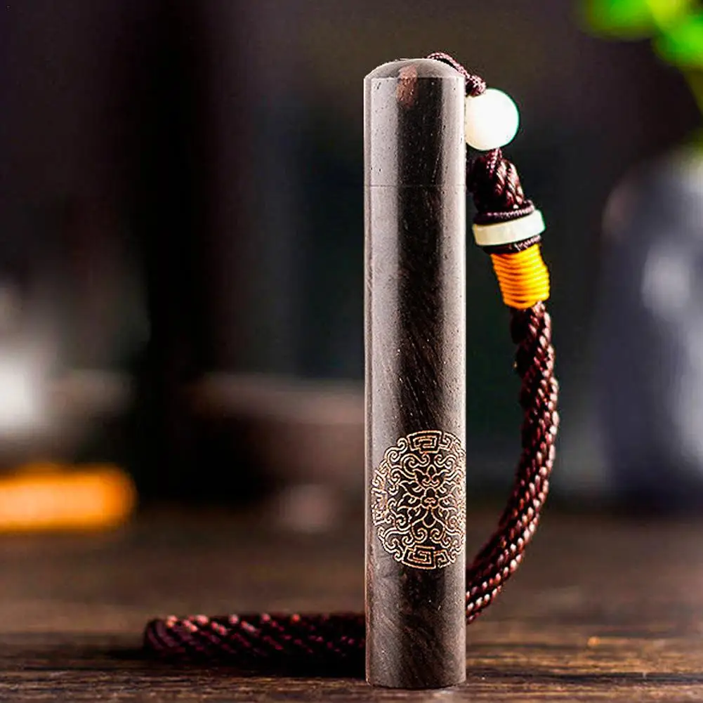 Creative Carving Sandalwood Electronic Lighter Portable USB Rechargeable Lighter Vintage Wooden Blowing Ignited Mens Gadget Cool