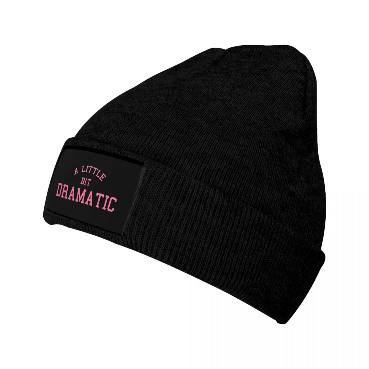 A Little Bit Dramatic Hat Autumn Winter Beanies Warm Pink Movie Cap Unisex Acrylic Bonnet