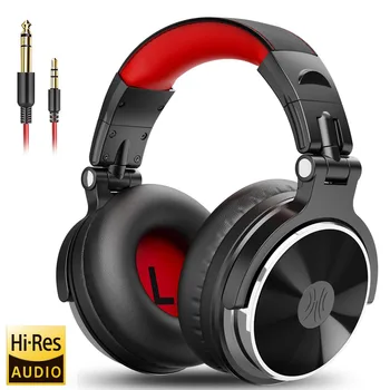 Oneodio Professional DJ Headphones Over Ear Studio Monitor Headset With Microphone HIFI Wi