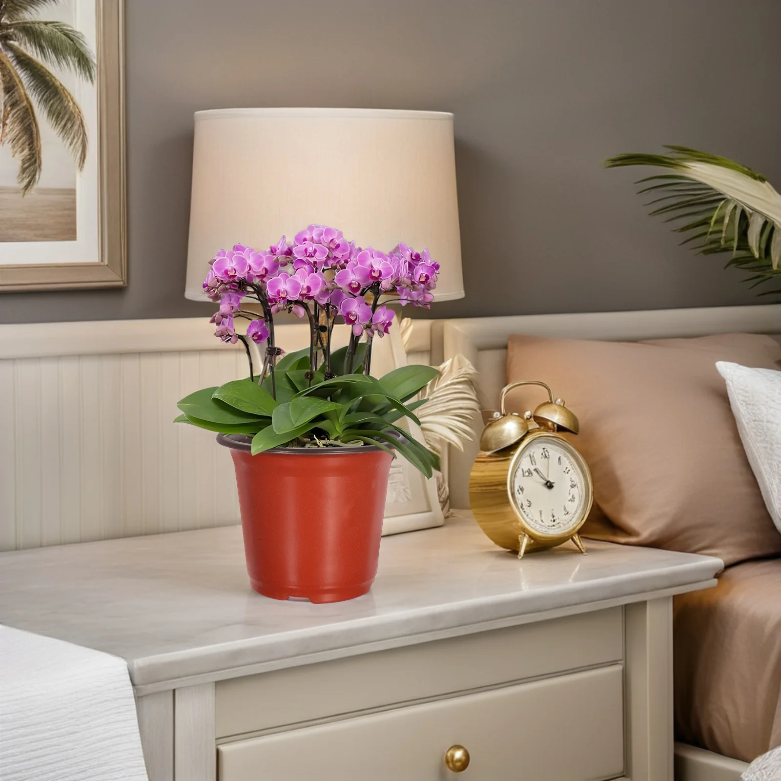 50 قطعة زهور بلاستيكية الحد الأدنى تنفس وعاء للنباتات الصبار العصارة سطح المكتب رف الكتب الجدول البستنة