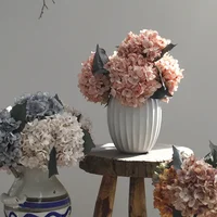 35CM Autumn Hydrangea Artificial Flower Wedding Home Decoration Flower Arrangement Photography Props