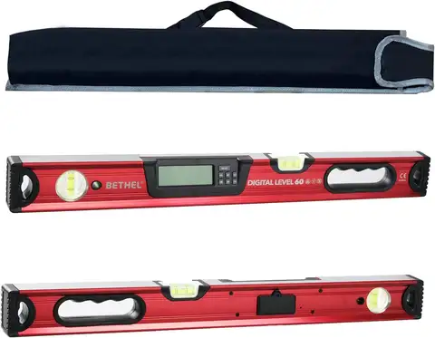 24 Inch Digital Magnetic Level Tool with IP54 Waterproof, Carrying Bag for Precision Measuring