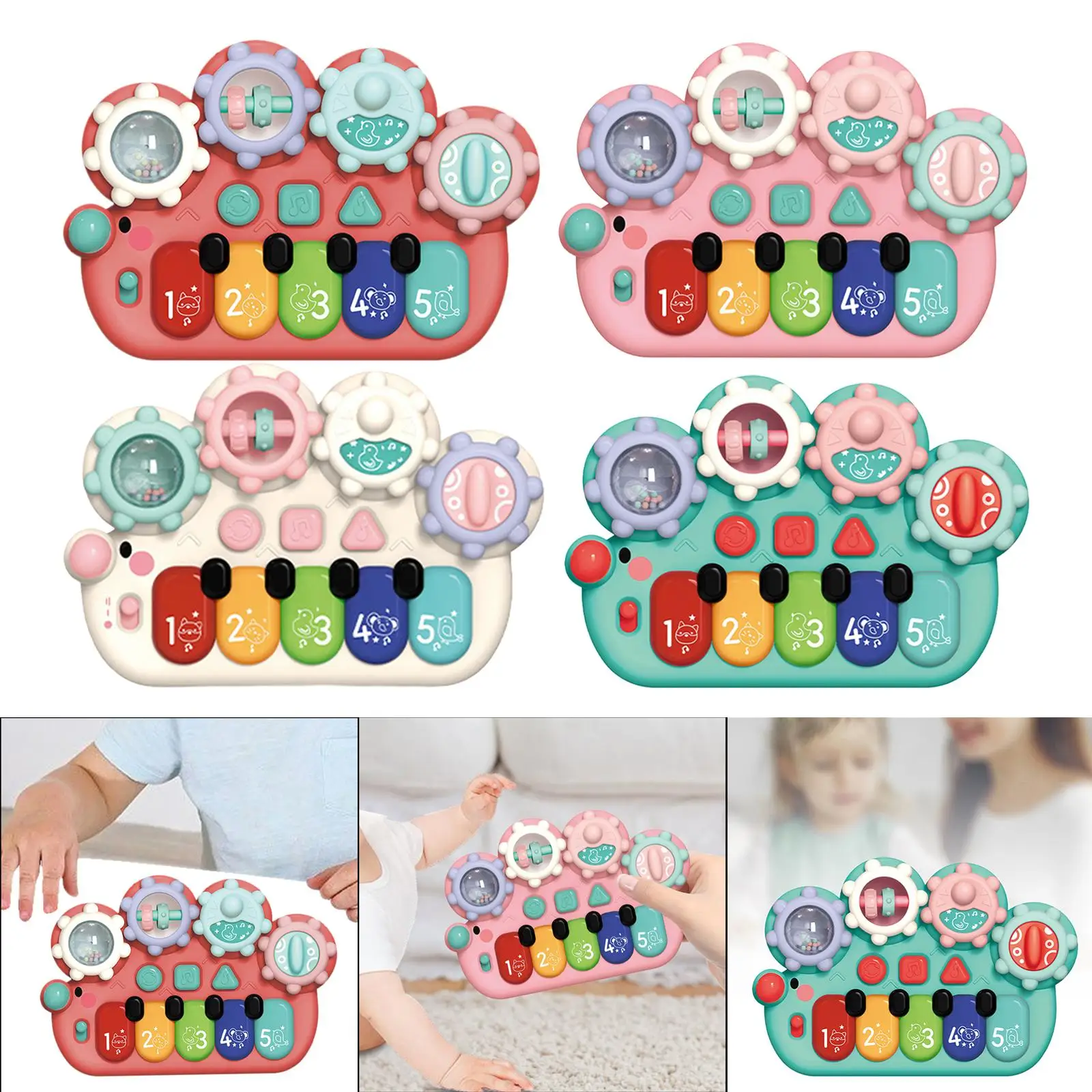 ライトアップ音楽赤ちゃんのおもちゃ多機能赤ちゃん楽器おもちゃ休日用