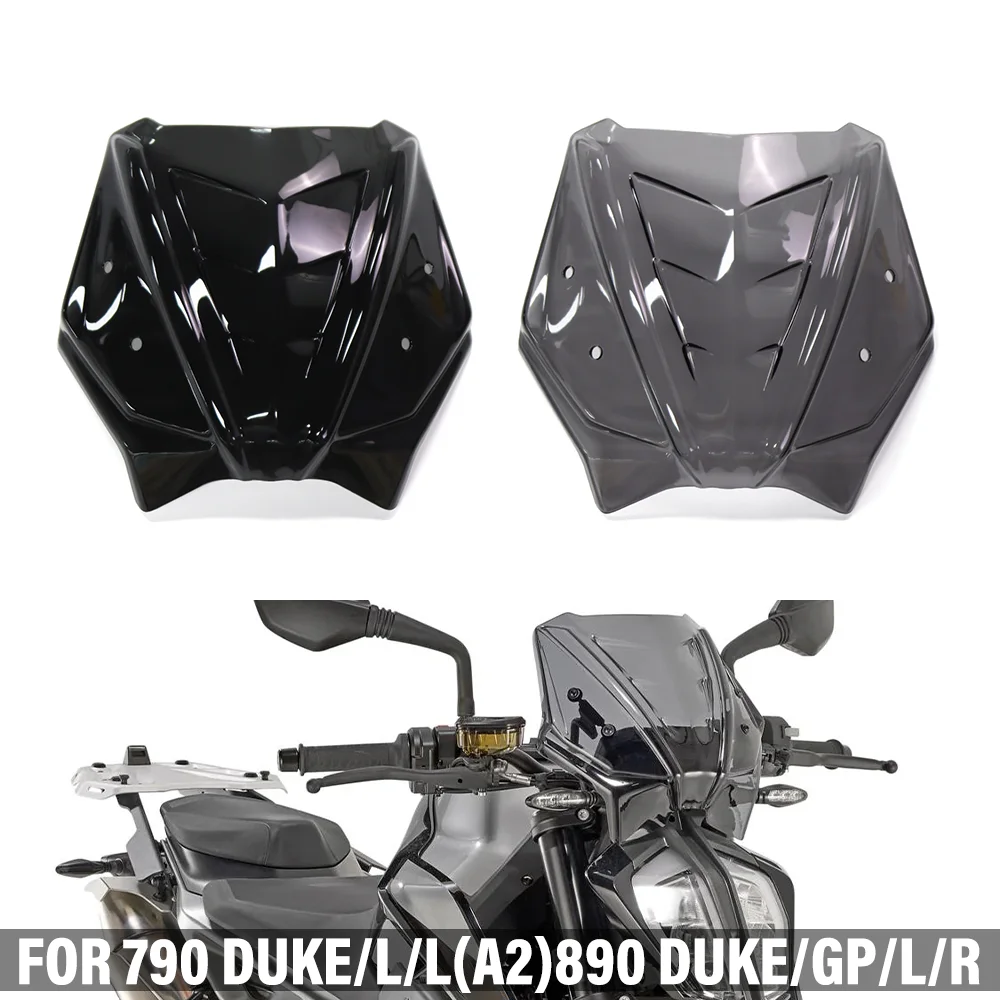 

Motorcycle Windscreen Windshield Front Wind Deflector Wind Screen Guard Protector FOR 790DUKE 890DUKE 790Duke 890 Duke R/GP/L