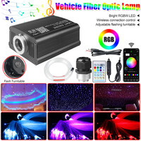 16W Twinkle Fiber Optic Star Ceiling Lights Kit RGBW Car Roof Star Light Bluetooth app Music  Car Starry Sky Ceiling Lamp