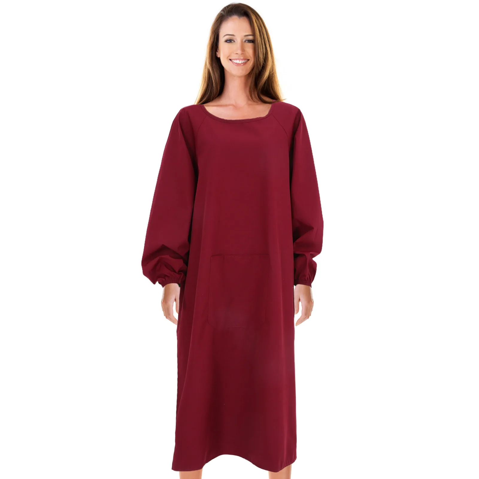 

Waterproof Apron Long Sleeve Oil-Proof With Pocket Kitchen Cooking Dishwashing Cleaning Workshop Restaurant Barber