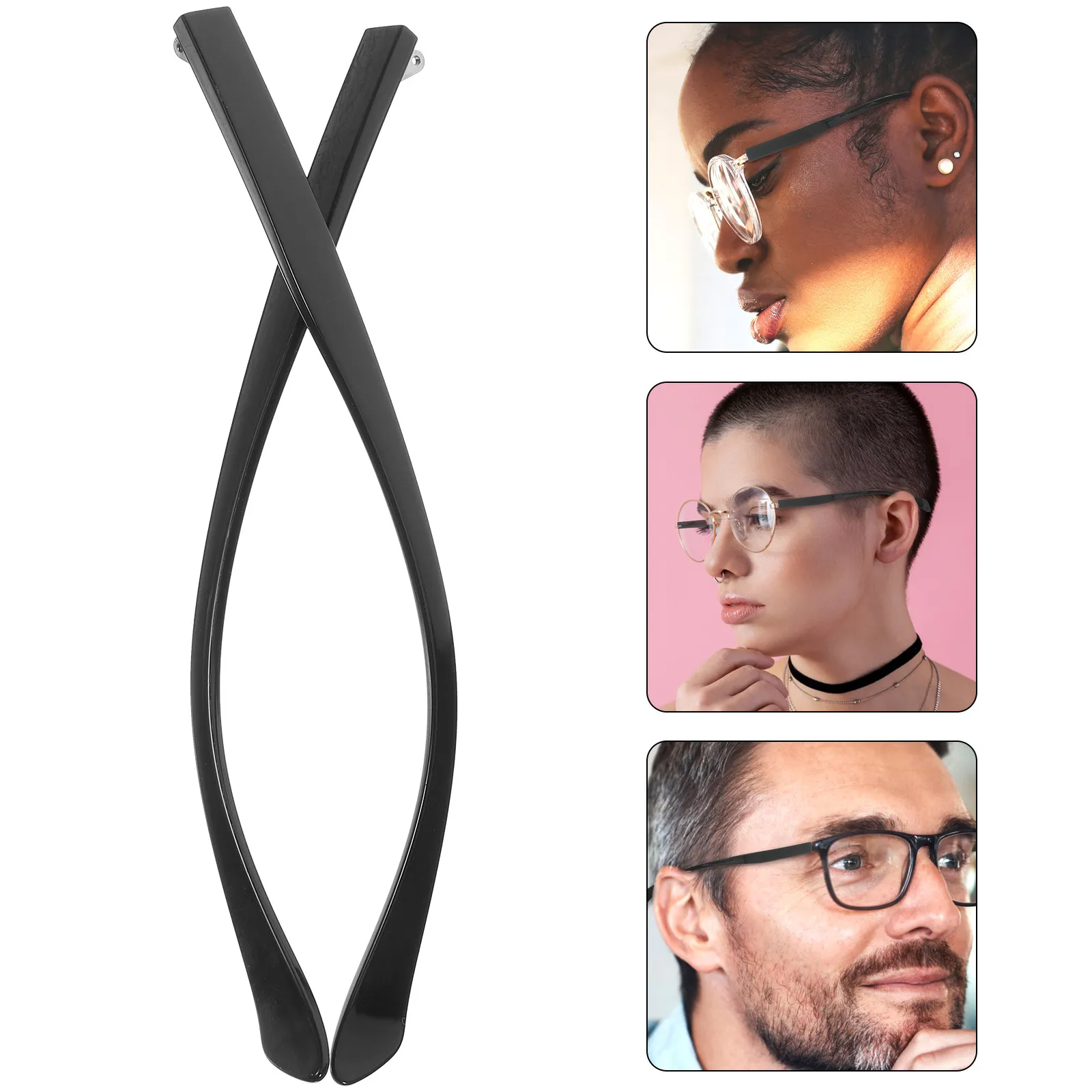 

1 пара металлических сменных дужек для очков, тонкая работа, прочные, не ломаются, запасные части для очков