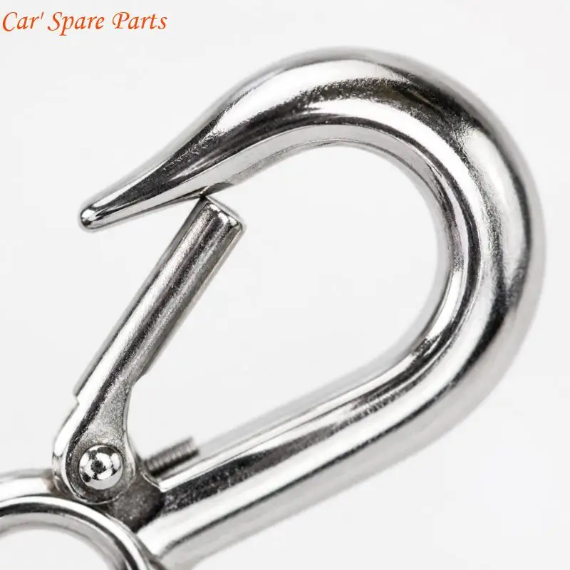 Y4UA Stainless Steel Hook, Cargo Hooks with Integrated Eyes and Hinged Latches, Polished Finish, 4 Pack for Rigging