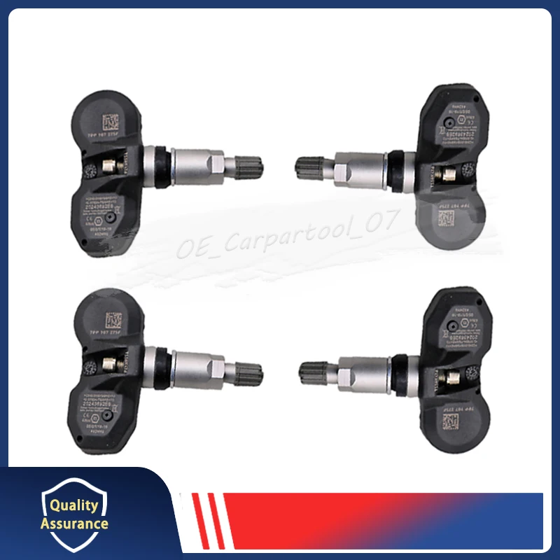 7PP907275F 7PP907275B 4Pcs Car Tire Pressure Sensor TPMS 433MHZ For Volkswagen Touareg Audi A4 A6 A8 Q7 R8 Porsche Panamera 911