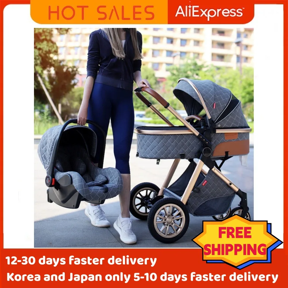 Bolina 3 in 1 Travel System Baby Stroller, High Quality Four Wheels Baby Stroller With Bassinet And Can Be Fold,For 0-3 Year Old