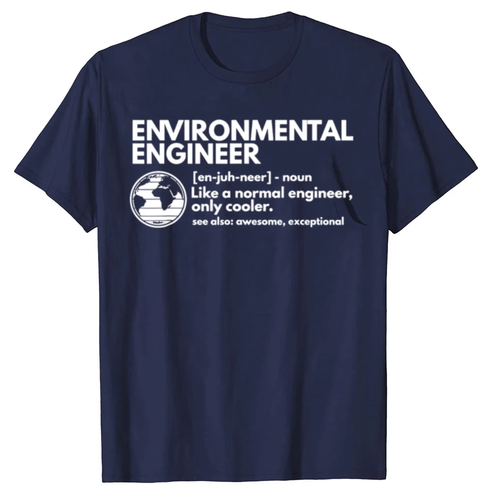 Umwelttechniker-Definition, lustige Ingenieur-T-Shirts, modisches, lässiges T-Shirt für Herren, 100 % Baumwolle, lockeres, übergroßes T-Shirt – Detail 2