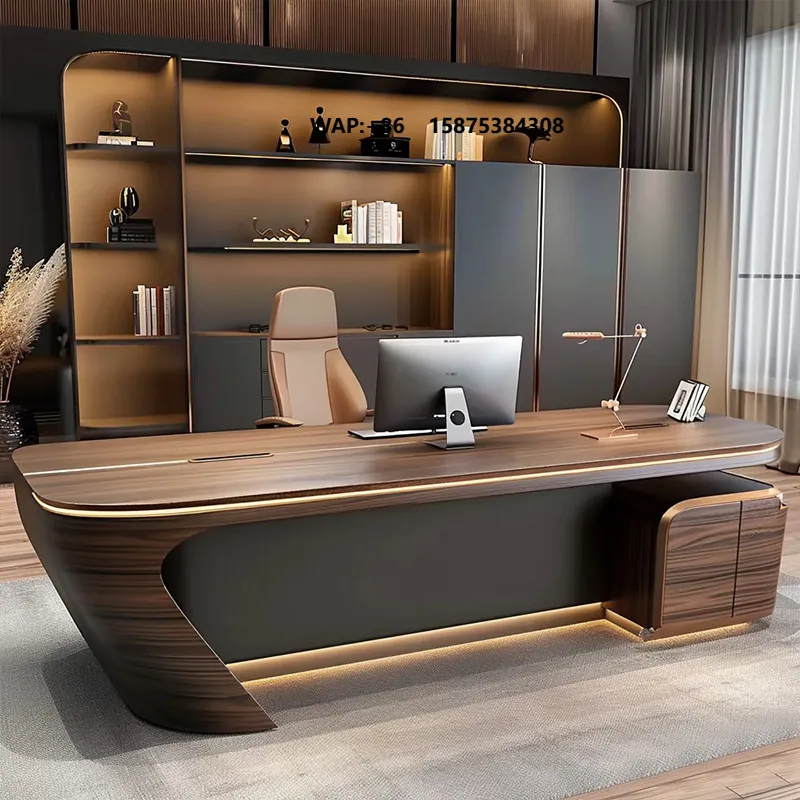 Custom Design CEO Luxury Modern Desk Ergonomic MDF Material Executive Desk Furniture  for Home Office Living Room on Sale