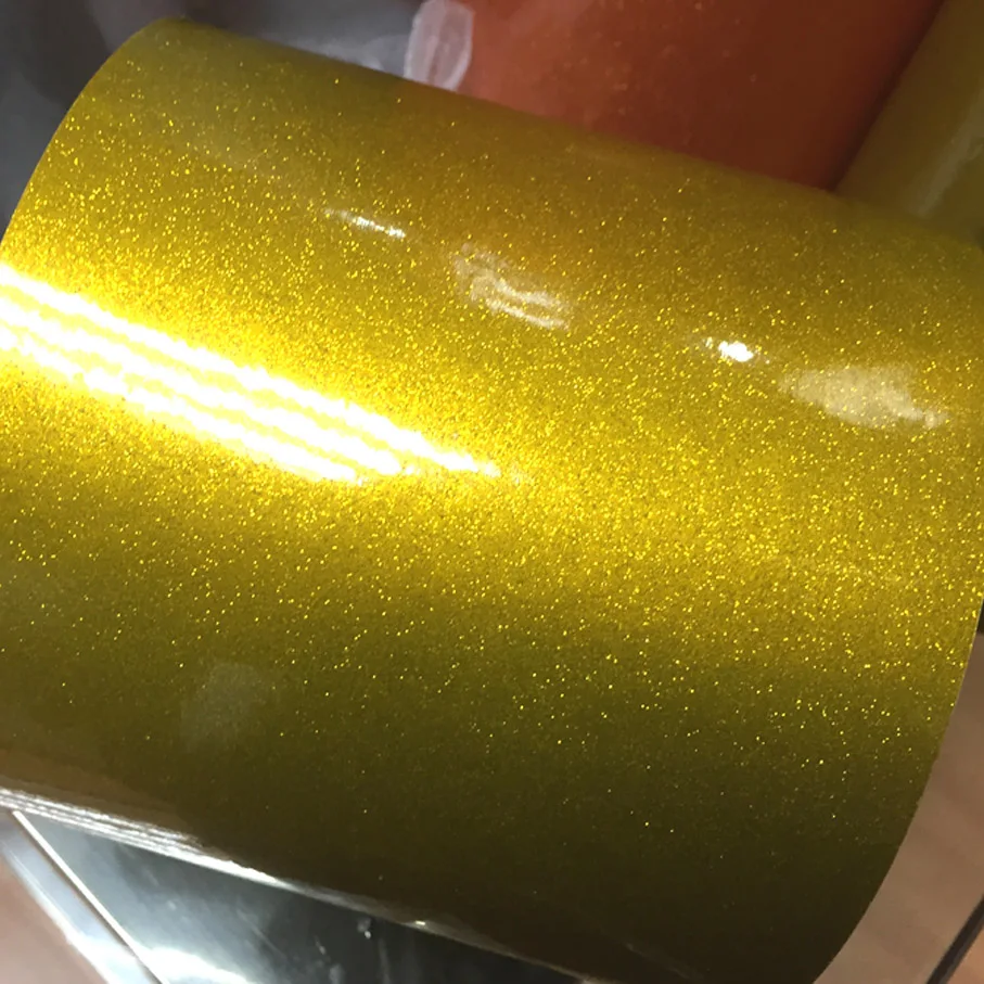 12/30/50/58CMX100CM/LOT Gold H - Glitter Vinyl Roll 评论和价格