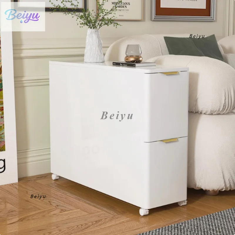 

Легкий роскошный диван премиум-класса для хранения, боковой шкаф, простой современный ультраузкий боковой шкаф, мобильный шкафчик, узкий