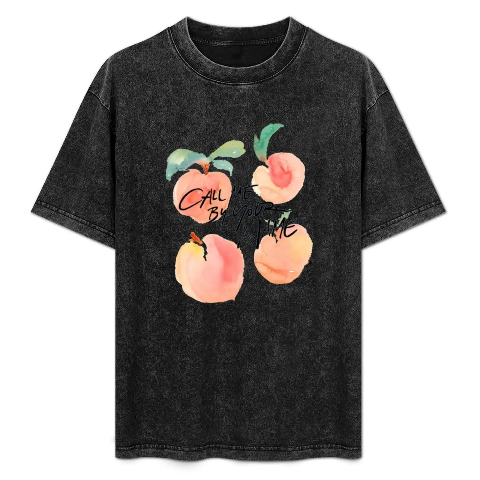 

Call Me By Your Name - Peaches T-Shirt Basic Lightweight Short Sleeve Tee