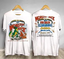 Vintage Monsters of Rock Tour 1988 T-Shirt Tour Halen Van Gift Fans