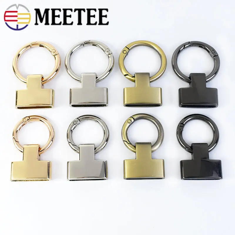 2/4Pcs 20/25mm Metal Buckles for Bag O Ring Spring Buckle Keychain Clasp Hooks Handbag Chain Connector DIY Hardware Accessories