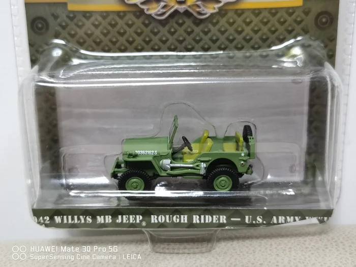 GREENLIGHT 1/64 1942 WILLYS MB JEEP ROUGH RIDER ARMY