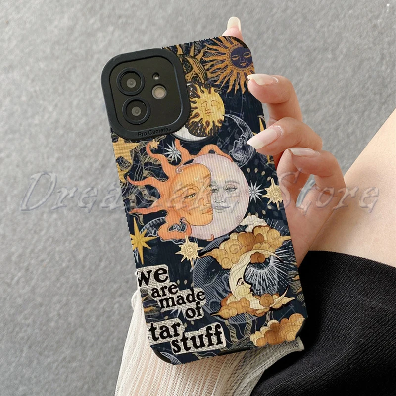 Moon Sun God Phone Case for Iphone 11 Pro Max 12 13 Iphone 14 Pro Max Iphone 15 Pro Max Case