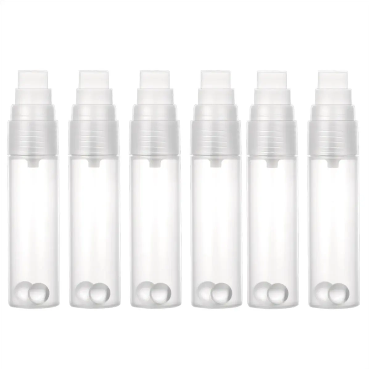 Fits for 6Pack Refillable Paint Pens Empty Refillable Markers Flat Head Graffiti Markers,Clear Acrylic Fillable Paint Marker Pen