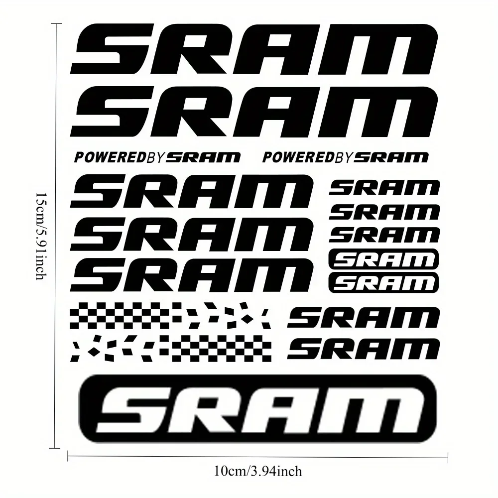 1SET Racing Style Text Waterproof Vinyl Stickers Decals For Bike Motorcycle Bicycle Frame Body Styling Decor