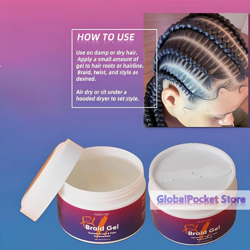 [TG823]Hair Finishing Gel For Braided Hair 250ML Prevents Frizz And Lasts For 24 Hours Nourishing And Moisturizing Styling Gel