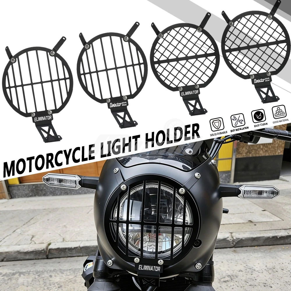 

Headlight Protector Guard Protection Covers For Kawasaki Eliminator 500 SE Motorcycle Light Cover Protector Eliminator500SE
