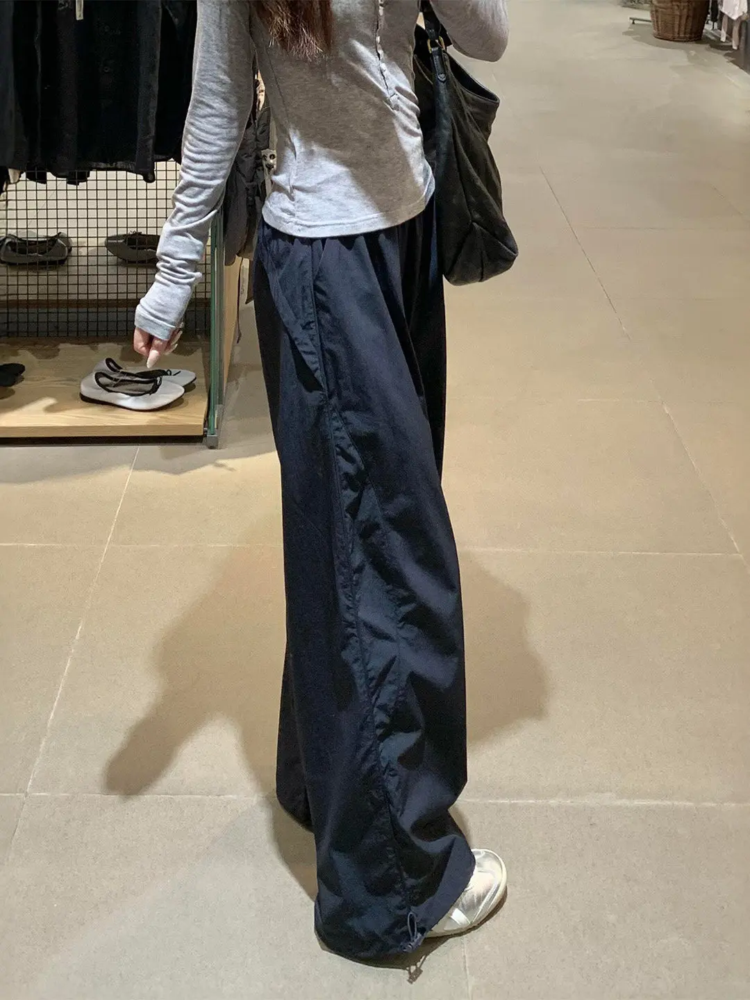 

Женские повседневные брюки с высокой талией, прямого кроя, свободные, скрывающие недостатки фигуры, утягивающие, широкие, быстросохнущие, спортивные