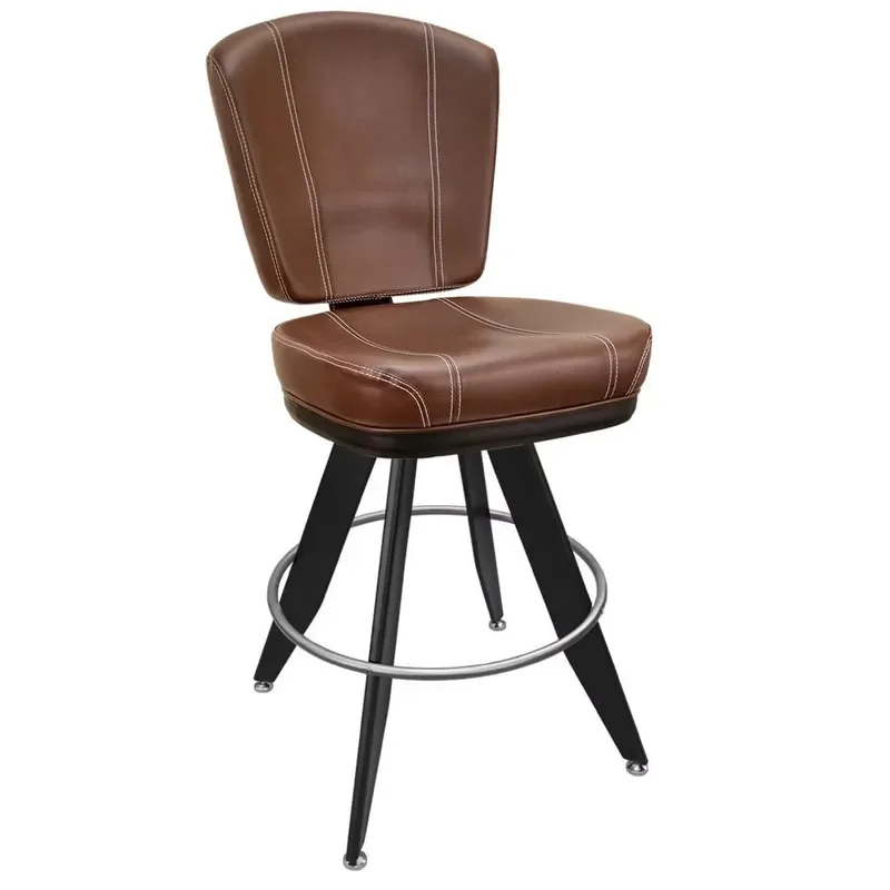 for Professional High Quality Casino Stool Modern Black Leather Chair Slots Poker Room Family Living Room or Mall