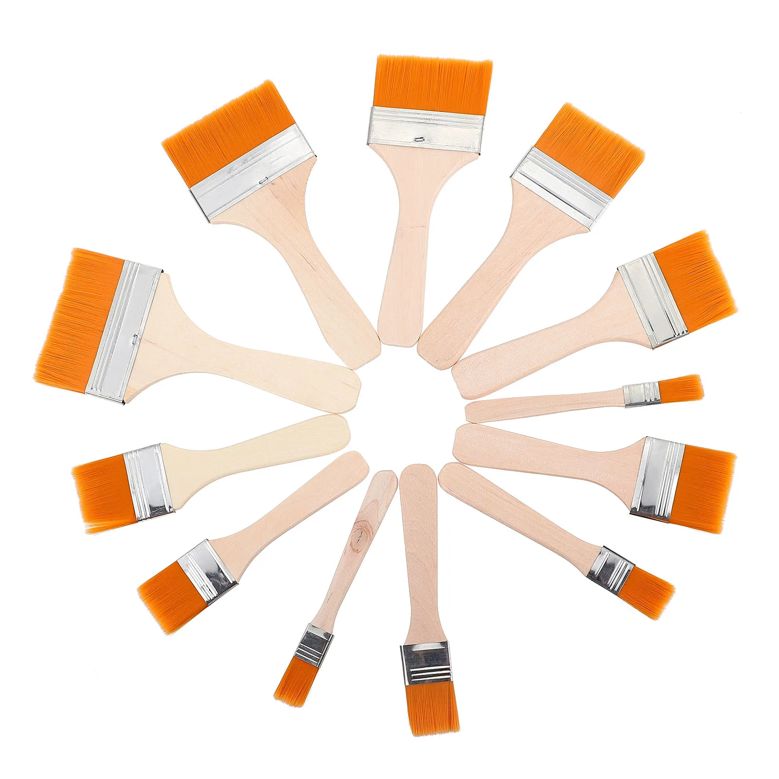 

Paddle Paint Brush Supplies Flat Oil Brushes for Painting Small Wood Paintbrushes Drawing