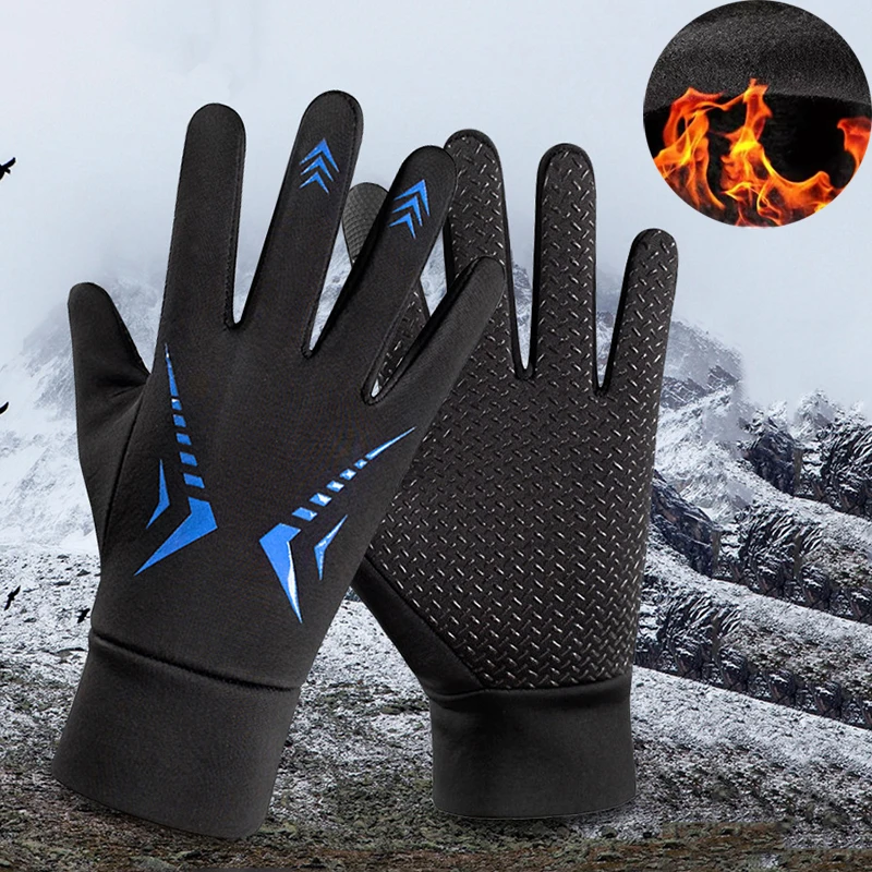 Winterhandschuhe für Herren, wasserdicht, Thermo-Touchscreen, Reiten, Radfahren, Angeln, Fahren, Skifahren, winddicht, rutschfest, warm, Motorradhandschuh