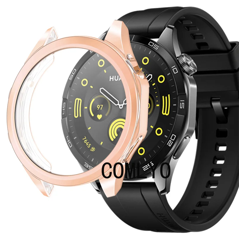 Coque souple en TPU pour Huawei Watch, coque de protection, bande transparente, 46mm, GT4