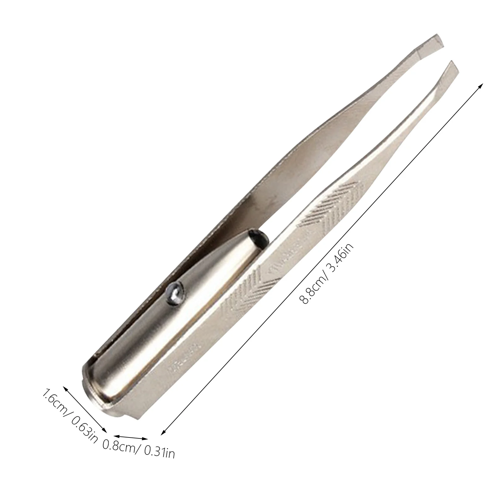 LED Light Eyebrow Tweezer with Push Button Onoff for Precise Eyebrow Grooming LED Light Eyelash Tweezer Brow Tweezers