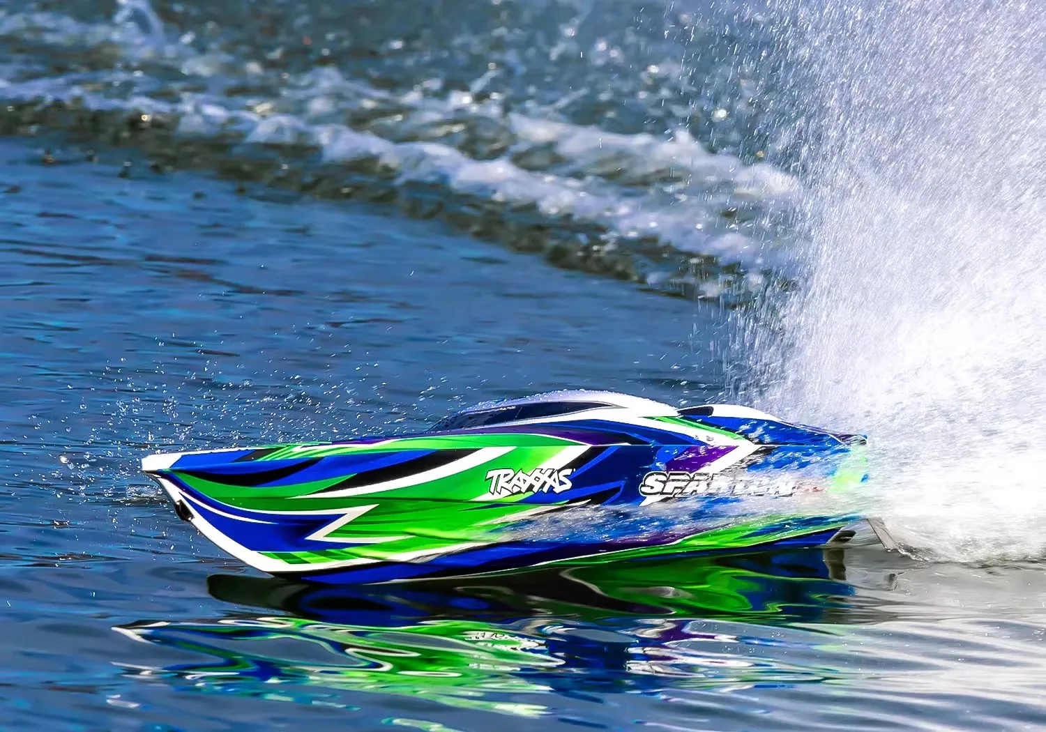 TRAXXAS SPARTAN SR self-tumbling Spartan remote control electric brushless speedboat 103076-4/tra