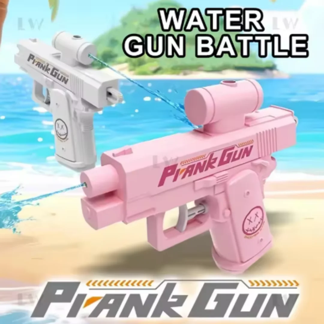 Kreatives umkehrbares Wasserpistolen-Spielzeug, Trick-Wasserpistole mit doppelseitiger Spritzfunktion, Mini-Wasserspielzeug für Kinder, Spielzeugpistole